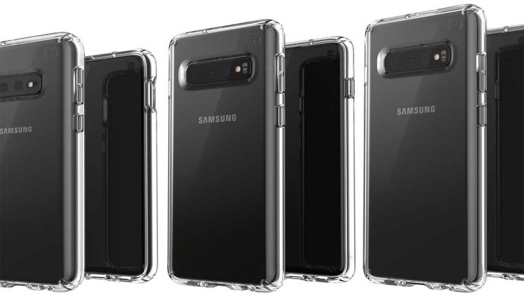 Procurele slike koje prikazuju tri varijante Samsung Galaxy S10