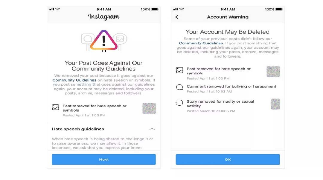 Instagram će sada upozoravati korisnike čiji su nalozi blizu uklanjanja