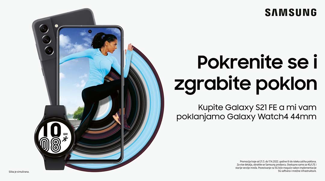 Samsung poklanja Galaxy Watch4 uz kupovinu pametnog telefona Galaxy S21 FE