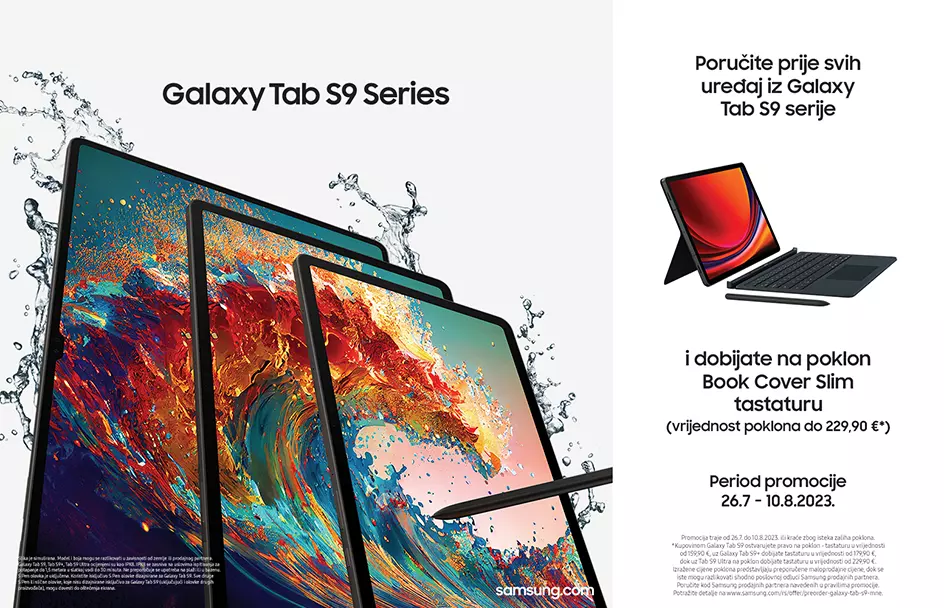 Samsung Galaxy Tab S9 postavlja nov standard i nudi vrhunsko Galaxy iskustvo na tabletu